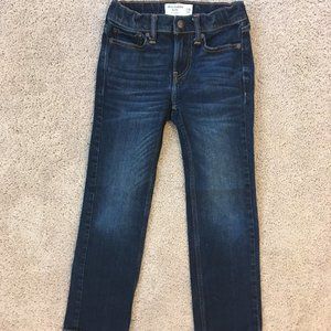 Boys Abercrombie Straight Deep Blue Jeans